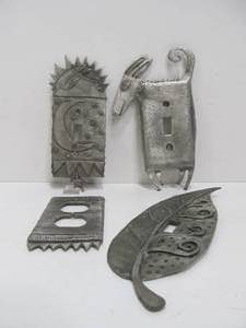 lot 119 image: Group of 4 - Signed L. Drumm Light Switch Plates