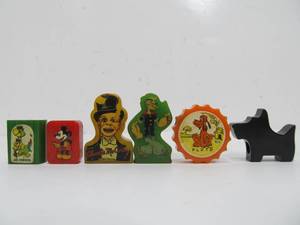 lot 217 image: 6 Different 1930s Bakelite Character etc Pencil Sharpeners