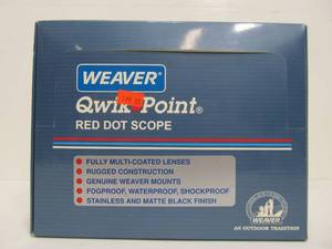 lot 277 image: WEAVER Qwik Point Red Dot Gun Scope