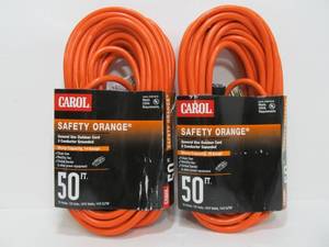 lot 297 image: 2 Brand New CAROL 50 Extension Cords