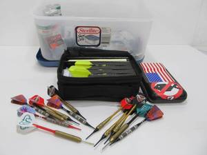 lot 298 image: Large Lot of Throwing Darts Tips & Accessories