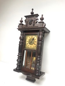 lot 324 image: Nice Antique Regulator Wall Clock