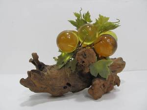 lot 311 image: Vintage Mid Century Amber Lucite Cluster Of Grapes