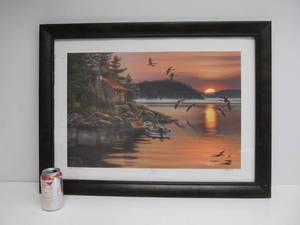 lot 350 image: Framed Signed & Numbered Artist Proof Print - Twilight by Rick Kelley