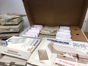 lot 360 image: Lot of COMMODORE 64 & COMMODORE 128 Computers wDisk Drives & Accessories