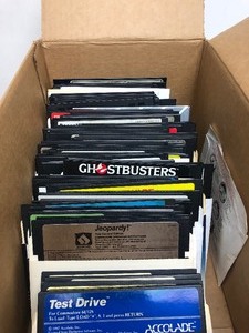 lot 361 image: MASSIVE Estate Lot of Vintage Floppy Disk Computer Games etc