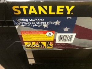 lot 362 image: Lot of 7 Like-New Stanley & Dewalt Sawhorses 