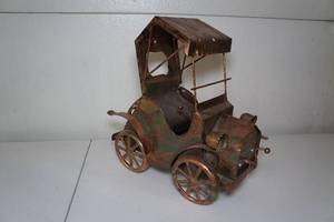 lot 14 image: Vintage Bronze Sheet Metal Car