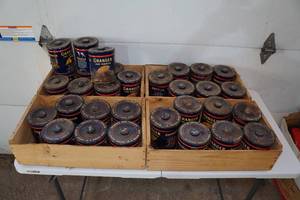 lot 48 image: Granger Pipe Tobacco Cans - Rough Cut - Mild, Fragrant, Cool
