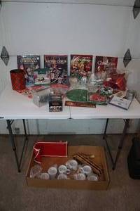 lot 86 image: Assorted Christmas - Craft and Cook Books, Serving Pieces, Cutters