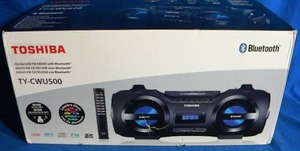 lot 42 image: ((Brand New)) Toshiba Portable Bluetooth Boombox - Black