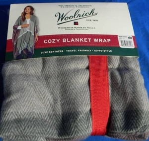 lot 116 image: ((BRAND NEW)) Woolrich Womens Ultra Soft & Cozy Blanket Wrap (Reagan, OSFA)