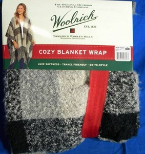 lot 119 image: ((BRAND NEW)) Woolrich Womens Ultra Soft & Cozy Blanket Wrap (Reagan, OSFA)