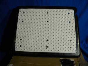lot 137 image: Fleming Supply Portable Single Step Stool (Slight Damage - See Pictures)