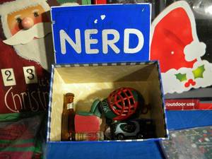 lot 140 image: Huge Assortment of Christmas Decorations and Minnesota Wild Ornaments (See All Pictures)