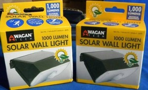 lot 234 image: ((BRAND NEW)) Wagan 1000 Lumen Solar Micro Wall LED Light