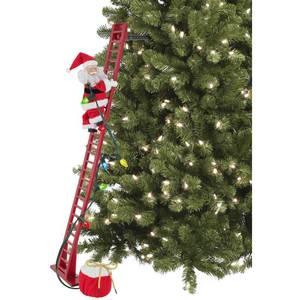 lot 35 image: ((Brand New)) Mr. Christmas 43 Super Climbing Santa - White