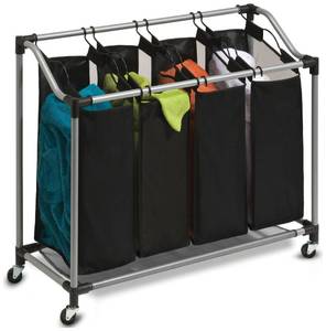 lot 95 image: ((BRAND NEW)) Honey Can Do Quad Sorter with Mesh Bags
