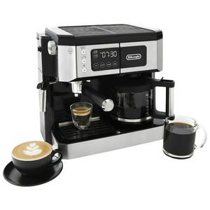 lot 153 image: ((BRAND NEW)) DeLonghi All-In-One Programmable Coffee and Espresso Maker, Cappuccino, Latte Machine with Advanced Milk Frother