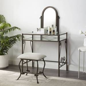 lot 47 image: ((Brand New)) Clarisse Metal Vanity Set