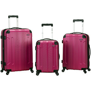 lot 58 image: Rockland 3-pc. Sonic Hardside Spinner Upright Luggage Set (Brand New)