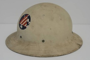Vintage WWII United States Doughboy Helmet Military Civil Defense Original