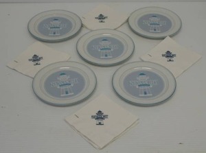 EuroDisney Exclusive Plates (RARE) Newport Bay Club Never Used
