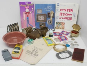 Large Group Of Misc. Antiques Including Fiesta Bowl With Hairline Crack