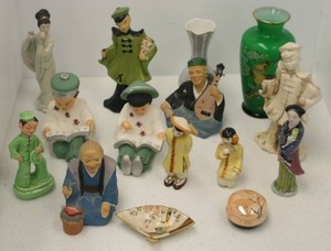 Group Of Misc. Vintage Asian Figurines