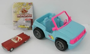 Group Of Toy Cars Including Barbie Jeep Some Vintage