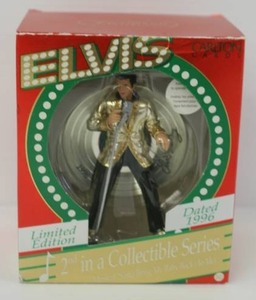 Heirloom Collection Limited Edition Elvis Musical Plays Santa Bring My Baby Back 