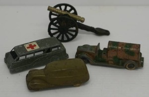 Group Of Antique Toy Vehicles Including Tootsie Toy And More