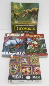 Group Of Action Books And Disney Villains Puzzle