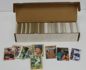 Box Of Misc Unsorted Baseball Cards