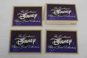 Four Disney Exclusive Classic Card Collection Limited Edition Classic Collectible Card