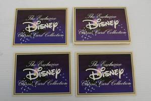 Four Disney Exclusive Classic Card Collection Limited Edition Classic Collectible Card