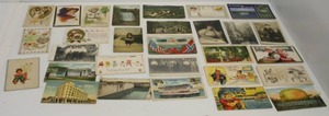 Group Of Misc. Antique  Postcards Some With Stamps