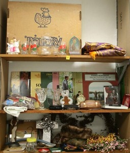 3 Shelves Full Of Misc. Vintage Items