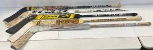 Group Of Misc. Used Goalie Sticks