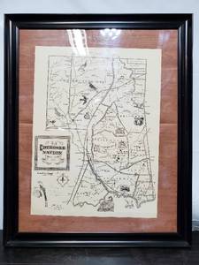 Framed Map Of The Cherokee Nation