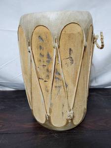 Handmade Wood Carved Drum