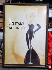 Large Framed Poster - LInstant Taittinger