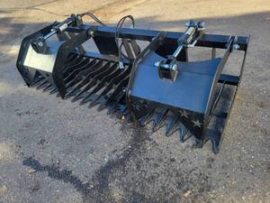 NEW Skidloader Hydraulic Grapple  Rock Bucket - 83 Wide - NO SHIPPING