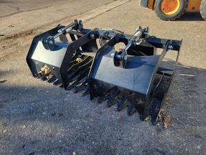NEW Skidloader Hydraulic Grapple  Rock Bucket - 66 Wide - NO SHIPPING
