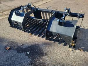 NEW Skidloader Hydraulic Grapple  Rock Bucket - 79 Wide - NO SHIPPING
