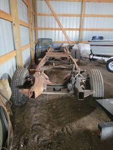 90s Chevrolet 1-Ton Dually Frame - Good Start to a Rat Rod