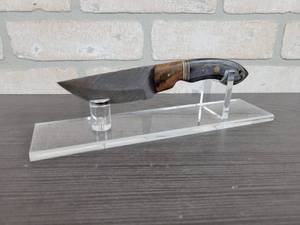 Hand Crafted Damascus Straight Back Knife - 3.750 Blade - Includes Sheath