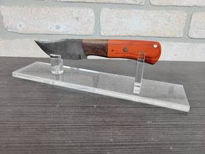 Hand Crafted Damascus Clip Knife - 3.750 Blade - Includes Leather Sheath