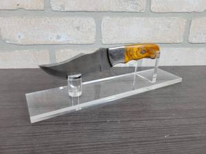 Hand Crafted Damascus Clip Point Knife - 3.900 Blade - Includes Leather Sheath