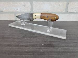 Hand Crafted Damascus Clip Point Knife - 4.000 Blade - Includes Leather Sheath